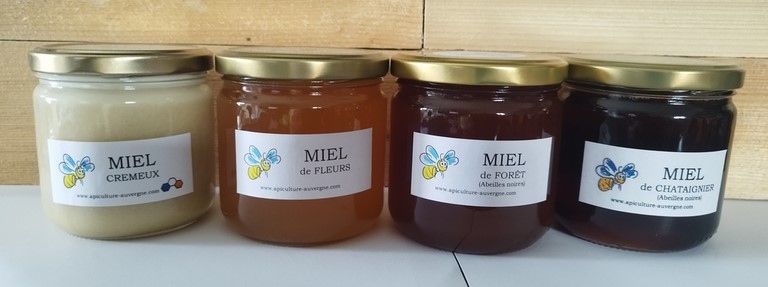 4 types de miels